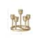 Hello Honey® 5.5" Gold Finish Aluminum Advent Taper Candleholder